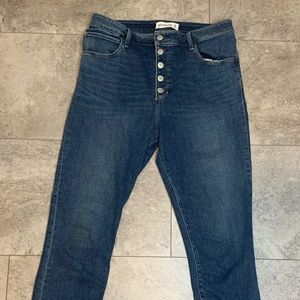 Abercrombie and Fitch high rise jeans